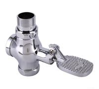 Vanne de chasse à pied, pédale de contrôle de l'eau moderne en cuivre pour lavabo de chasse d'eau (6,8)