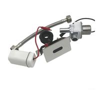 Vanne de chasse automatique avec capteur infrarouge, système de chasse d'eau CC 6 V pour toilettes commerciales, compatible avec entrée G1/2", distance de détection de 30 à 100 cm (B)