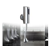 Vanne de chasse automatique pour urinoir - Capteur - Valve de chasse d'eau réglable - Montage mural intelligent - Sans contact - Économie d'eau - Pour toilettes pour hommes - Installation facile