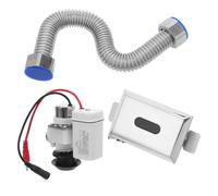 Vanne de Chasse D'eau à Capteur D'urinoir en Métal, Électronique | Soupape Électromagnétique, Pièces de Remplacement pour Urinoirs et Toilettes, Rétrofit Facile, Bureaux et Sanitaires