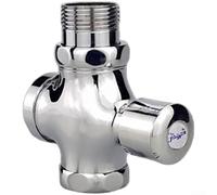 Vanne de chasse d'eau à pression retardée entièrement en cuivre, interrupteur à bouton poussoir pour urinoir Squat à commande manuelle, soupape d'économie d'eau temporisée (D)