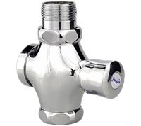 Vanne de chasse d'eau à pression retardée entièrement en cuivre, interrupteur à bouton poussoir pour urinoir Squat, soupape d'économie d'eau temporisée (grand corps à 6 points)