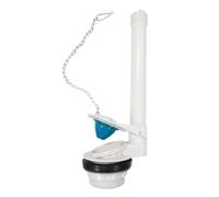 Vanne de chasse d'eau avec chaîne et joint en caoutchouc pour le drainage du réservoir, couvercle de clapet d'arrêt de réservoir de salle de bain, pièce de réparation 30 cm (séparé)
