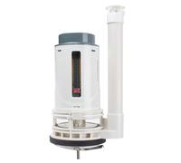 Vanne de chasse d'eau avec fonction double flush pour économiser de l'eau | Vanne en ABS et acier inoxydable 304 pour chasse d'eau Blanc Air comprimé Contrôle de vanne Cylindre