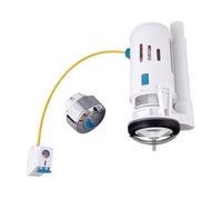 Vanne de chasse d'eau pour réservoir de toilettes Universal Flush Replacement Valves Side-Press Double Drain Toilet Tanks Component for Water Discharge(White-Split type)