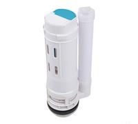 Vanne de chasse double action en ABS pour toilettes séparées avec installation rotative compatible avec les ouvertures de vidange de 6 à 7,5 cm (fente 25 cm)