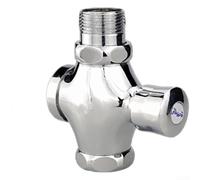 Vanne de chasse réglable en laiton pour urinoir squat avec design de type presse et finition chromée polie durable pour une utilisation efficace de l'eau (D)