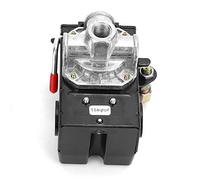 Vanne de commande automatique de pressostat, 220 V, 75 120 psi, type horizontal à poignée rouge G1/4, pour compresseur d'air avec économie d'énergie et