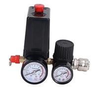 Vanne de Commande de Pressostat de Compresseur D'air, 90-120 Psi, 4 Voies, Pièces de Rechange avec Régulateur de Compresseur D'air 0-180 Psi, Soupape de sécurité à 4 Ports pour