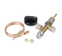 Vanne de commande de rechange pour chauffage de terrasse à gaz avec capteur de thermocouple et interrupteur de vidage 600 mm M8x1 Core 50 000 BTU assemblage en cuivre basse pression Tube d'entrée 900