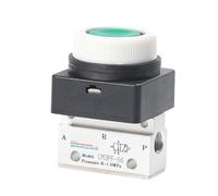 Vanne de commande manuelle pneumatique CM3PF-05/06/08, vanne mécanique à bouton-poussoir à tête plate 3/2 voies for équipement d'automatisation(CM3-PF-05-R)