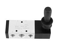 Vanne de commande manuelle pneumatique vanne de levier manuel de position de port 3 position 0~0.8Mpa utilisée dans les systèmes de commande industriels, vanne électromagnétique (4H330-10)