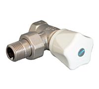 vanne de commande manuelle VRC série Oventrop 1191504 2000 / 2 ", coin, laiton nickelé