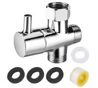 Vanne de Commutation 3 Voies - 1 Pc, G1/2"" Laiton, Robinet Wc, Convient pour Détournement de Tuyau Étiquette