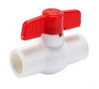 Vanne de commutation en plastique pour tuyaux d'eau PPR offrant un design anti-fuite et une tolérance de température pour une plomberie fiable dans un usage résidentiel et commercial (50 mm (blanc)