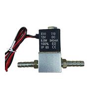 Vanne de compresseur 1/4 "électrovannes pneumatiques en aluminium normalement fermées DC 12V 24V 110V 220V tension 2 voies for l'air, l'eau et l'huile(1-4 Solenoid Valves,110V AC)
