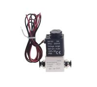 Vanne de compresseur 1/4 ", électrovannes pneumatiques en aluminium normalement fermées, tension 12V 24V for Air, eau et huile(2V025-Wire-PC-8mm,12V DC)