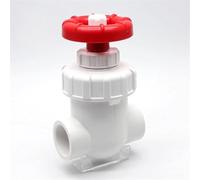 Vanne De Conduite D’Eau en Plastique, Vanne D’arrêt en PVC, Vanne 1pcs 20-40mm, Vanne à Guillotine Upvc Vannes D’écluse en PVC De Contrôle De Débit De Précision, Wit, 32mm DN25