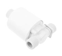 Vanne de Contrôle Automatique du Niveau D'eau à Flotteur 1/2 Pouce | ABS et Fer, Installation Facile, pour Bassin et Aquarium, Blanc, Économie D'eau