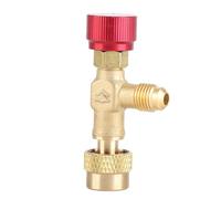 Vanne de contrôle de débit en laiton, raccord de tuyau de charge de réfrigérant Durable de haute qualité pour systèmes de cvc R410A, filetage 1/4 5/16
