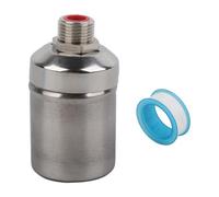Vanne de contrôle de niveau d'eau de vanne à flotteur d'eau automatique 1/2in vanne à bille flottante en acier inoxydable pour réservoirs d'eau tours piscines