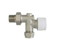 Vanne de contrôle de température à 2 voies - Valve thermostatique automatique - Vanne de radiateur thermostatique - Vanne d'angle en forme de T DWBPGVUN
