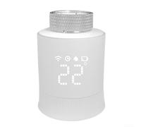 Vanne de contrôle de température intelligente pour Zigbee - Contrôle par application - Tête de radiateur thermostatique - Précision de 1 °C - Détection automatique de fenêtre - Fonction autonettoyante