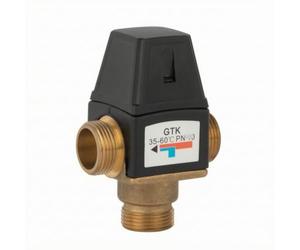 Vanne de Contrôle de Température Vanne Thermostatique Mélangeuse Robinet Mélangeur Régulateur Débit Anti-brûlure Corps Laiton et Logement Réglage, DN20