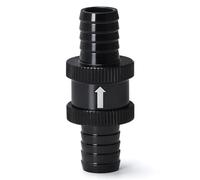 vanne de contrôle du carburant, Contrôle de carburant aller simple sans retour. Alliage d'aluminium 4/6/8/10/12 mm Argent, Noir(2pcs Black,12mm)