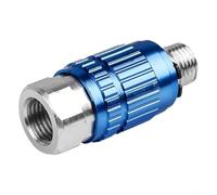 Vanne de contrôle du débit d'air à filetage 1/4" pour outils pneumatiques avec contrôle rotatif réglable, forme hexagonale pour serrage sécurisé de la clé et bouton antidérapant