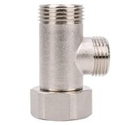 Vanne de contrôle du débit d'eau en laiton de type T avec vanne à trois connecteurs, vanne de pommeau de douche en laiton 7/8, pour pommeau de douche de toilette, valve de pommeau de douche en laiton