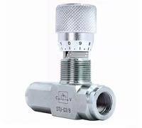 Vanne de contrôle du débit hydraulique à joint unidirectionnel avec filetage de 6,35 mm pour filetage NPT, pression maximale de 5800 PSI et débit de 46 GPM pour hydraulique et pneumatique (STU-G3/8)