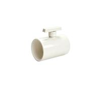 Vanne de Contrôle Du Flux d'Air Clapet Régulateur Débit Ventilation Papillon Conduit Manuel pour Distribution de l'Air et Réglage Simple Intégration, 100mm