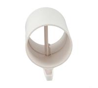 Vanne de contrôle du volume d'air en plastique avec fonctionnement manuel et poignée réglable à 90 degrés adaptée pour contrôler le volume d'air et agir comme clapet anti-retour (100 mm)