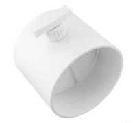Vanne de contrôle du volume d'air en plastique avec interrupteur rond manuel et poignée réglable pour un flux d'air de précision et un support de clapet anti-retour (160 mm)