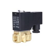 Vanne de contrôle fluide en laiton à action directe et normalement fermée, électrovanne Push-pull 1/4 pouces, débit d'eau, 2W030-08/2W050(2WX050-10,AC220V)