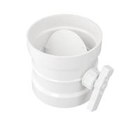 Vanne de contrôle manuelle du débit d'air en PVC blanc pour systèmes de ventilation des conduits d'échappement, régulateur de volume de tuyau rond, convient pour les diamètres de 75 mm à 315 mm (160