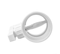 Vanne de contrôle manuelle du volume d'air en PVC pour conduits de ventilation et d'échappement - 75-315 mm de diamètre, résistant à la pression, résistant à l'usure, prune blanche (75 mm)
