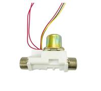 Vanne de débit d'eau chaude nickelée 24V DC G1/2 "20mm, compteur d'eau 100, débitmètre 1-30L/min, capteur d'eau