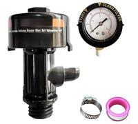 Vanne de décharge d'air à haut débit compatible avec PENTAIR for Clean for Clear Plus pour PREDATOR pour filtre de piscine FNS, valve d'échappement noire pour cartouche spa (combinaison 9829800)