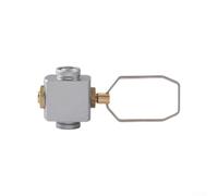 Vanne de décharge de pression pour bouteille de gaz d'extérieur et adaptateur pour réchauds de camping, acier inoxydable avec anneaux d'étanchéité multicouches, contrôle du débit réglable, design