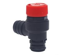 Vanne de décharge de température 90 C 1/2 gaz à filetage conique (1 pièce) | Pression maximale de 7 bar, filetage conique de 1,3 cm, empêche la surchauffe, construction ABS robuste, facile à installer