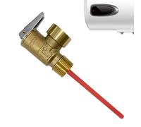 Vanne de décharge de température et de pression pour chauffe-eau de véhicule récréatif - 150 psi - Valve de sécurité pour chaudières - Raccord de plomberie avec sonde étendue pour chaudières, systèmes