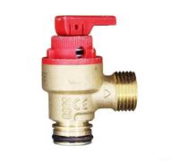 Vanne de décharge pour chaudière à gaz 20 mm pour systèmes Vaillant | Matériau en laiton massif, noyau résistant à la rouille, longue durée de vie, convient aux chaudières à gaz, chauffe-eau