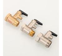 Vanne de décharge pour chauffe-eau électrique T&P - 1/2" ou 3/4" NPT (sélectionner la taille), laiton épais sans plomb, 150 PSI 98,9 °C soupape de sécurité avec fonction de contrôle, soulagement