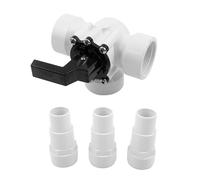 Vanne de dérivation 3 voies 3,8 cm 4715 pour piscines Zodiac et Jandy, compatible avec Steinbach, raccord de tuyau 32/38 mm, pièce de rechange en plastique pour pompe de piscine, collecteur solaire et