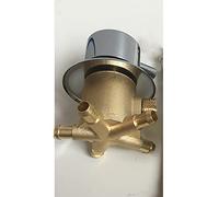 Vanne de dérivation de douche 5 voies en laiton G1/2 filetée Cartouche céramique murale 2/3/4/5 sorties Mélangeur d'eau Parfait pour la mise à niveau de salle de bain et le contrôle efficace de l'eau
