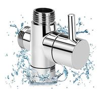 Vanne de dérivation de douche à 3 voies, adaptateur de vanne de dérivation de robinet, séparateur de robinet mitigeur de remplacement pour salle de bain, cuisine, douche, convertisseur de commutateur