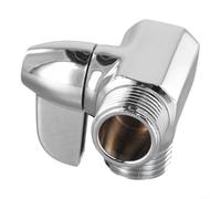 Vanne de dérivation de douche à 3 voies en laiton chromé en forme de T Adaptateur G1/2" pour montage mural ou mitigeur thermostatique