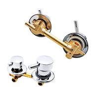 Vanne de dérivation de douche à 3 voies en laiton massif avec mélangeur d'eau froide et chaude, injection G1/2, 9 cm-14,5 cm, idéale pour l'installation de robinet de baignoire et de hammam
